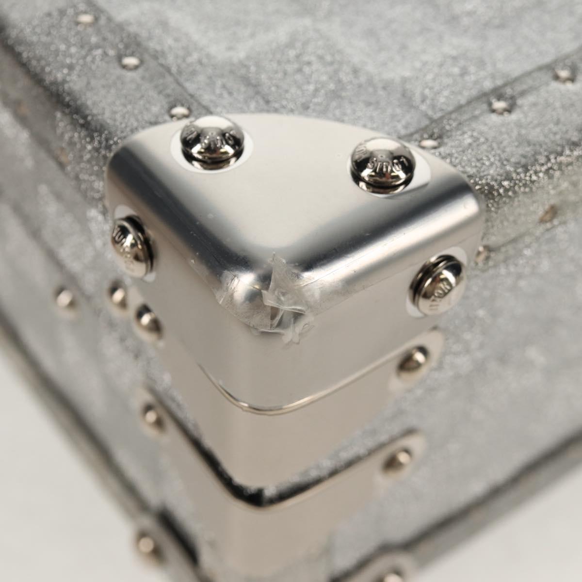 LOUIS VUITTON Damier Glitter Hard Trunk Trunk Silver M20478 LV Auth 148458SM