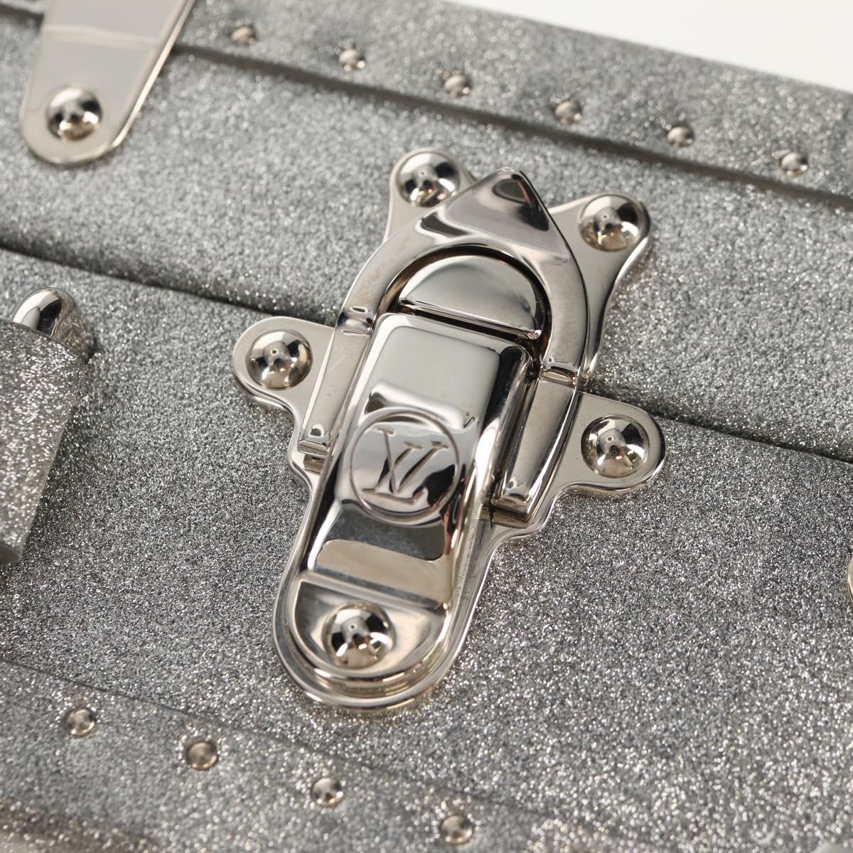 LOUIS VUITTON Damier Glitter Hard Trunk Trunk Silver M20478 LV Auth 148458SM