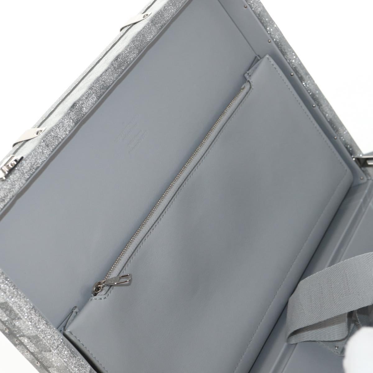 LOUIS VUITTON Damier Glitter Hard Trunk Trunk Silver M20478 LV Auth 148458SM