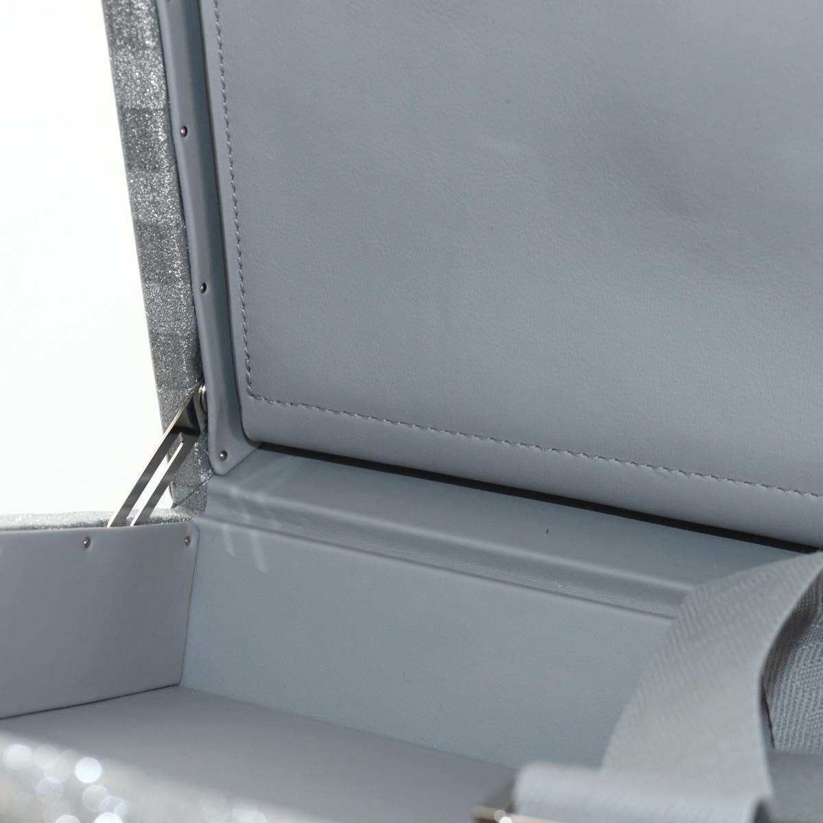 LOUIS VUITTON Damier Glitter Hard Trunk Trunk Silver M20478 LV Auth 148458SM