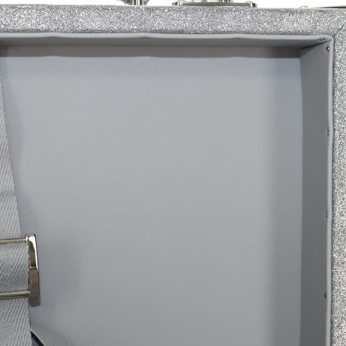LOUIS VUITTON Damier Glitter Hard Trunk Trunk Silver M20478 LV Auth 148458SM