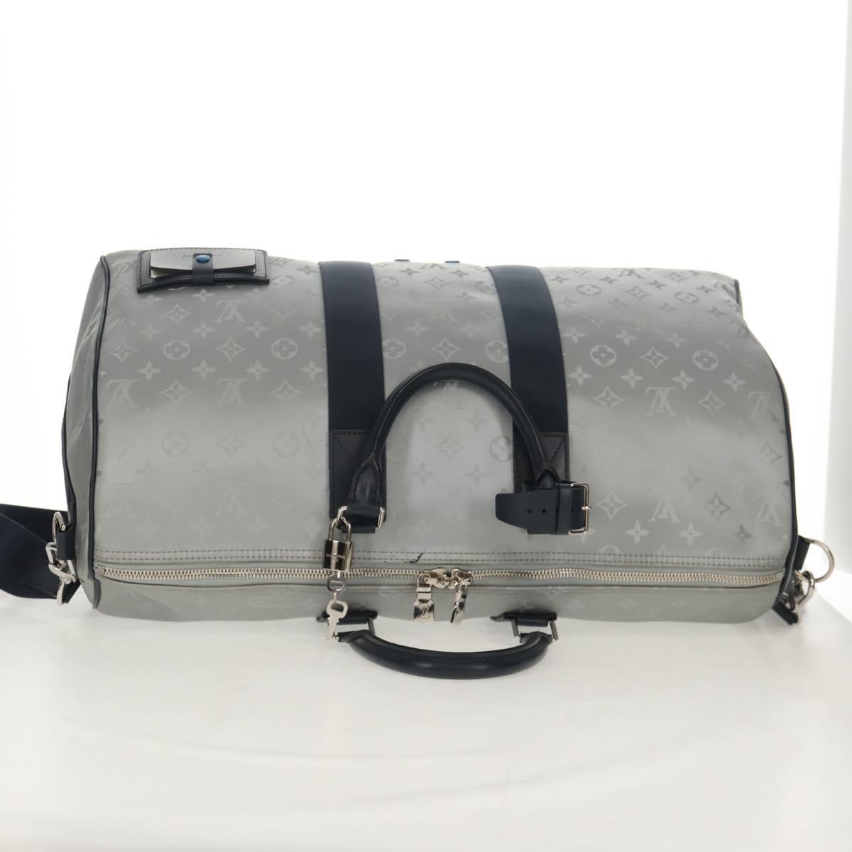 LOUIS VUITTON Monogram Satellite Keepall Bandouliere 50 M44170 LV Auth 148459M