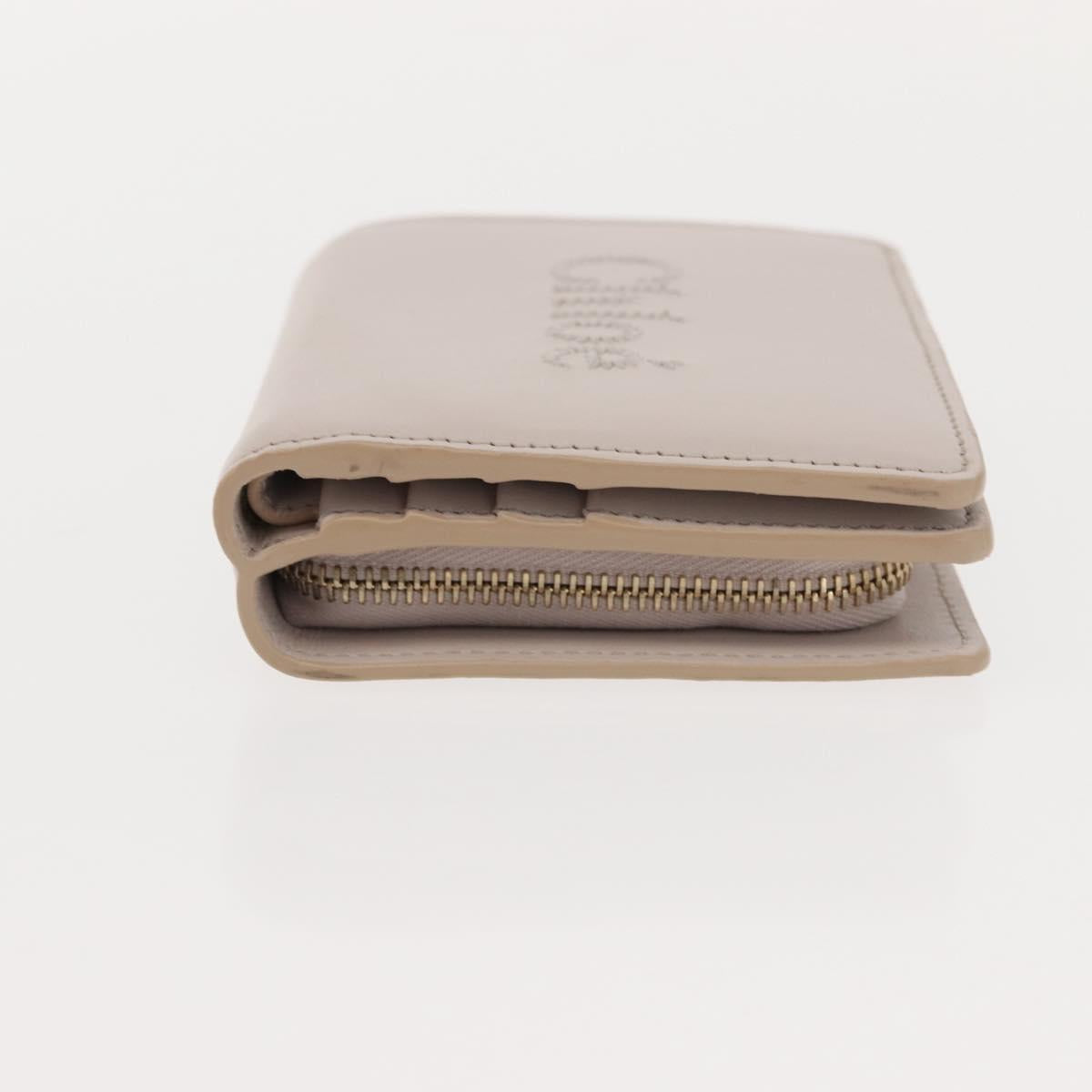 Chloe Sense Wallet Leather Ivory Auth 148477