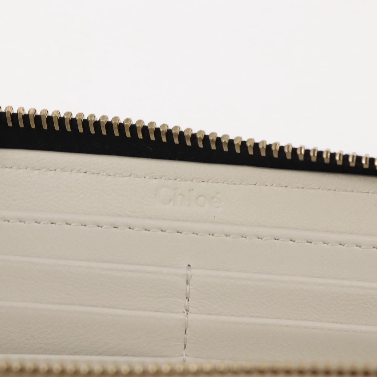 Chloe Sense Wallet Leather Black Auth 148478