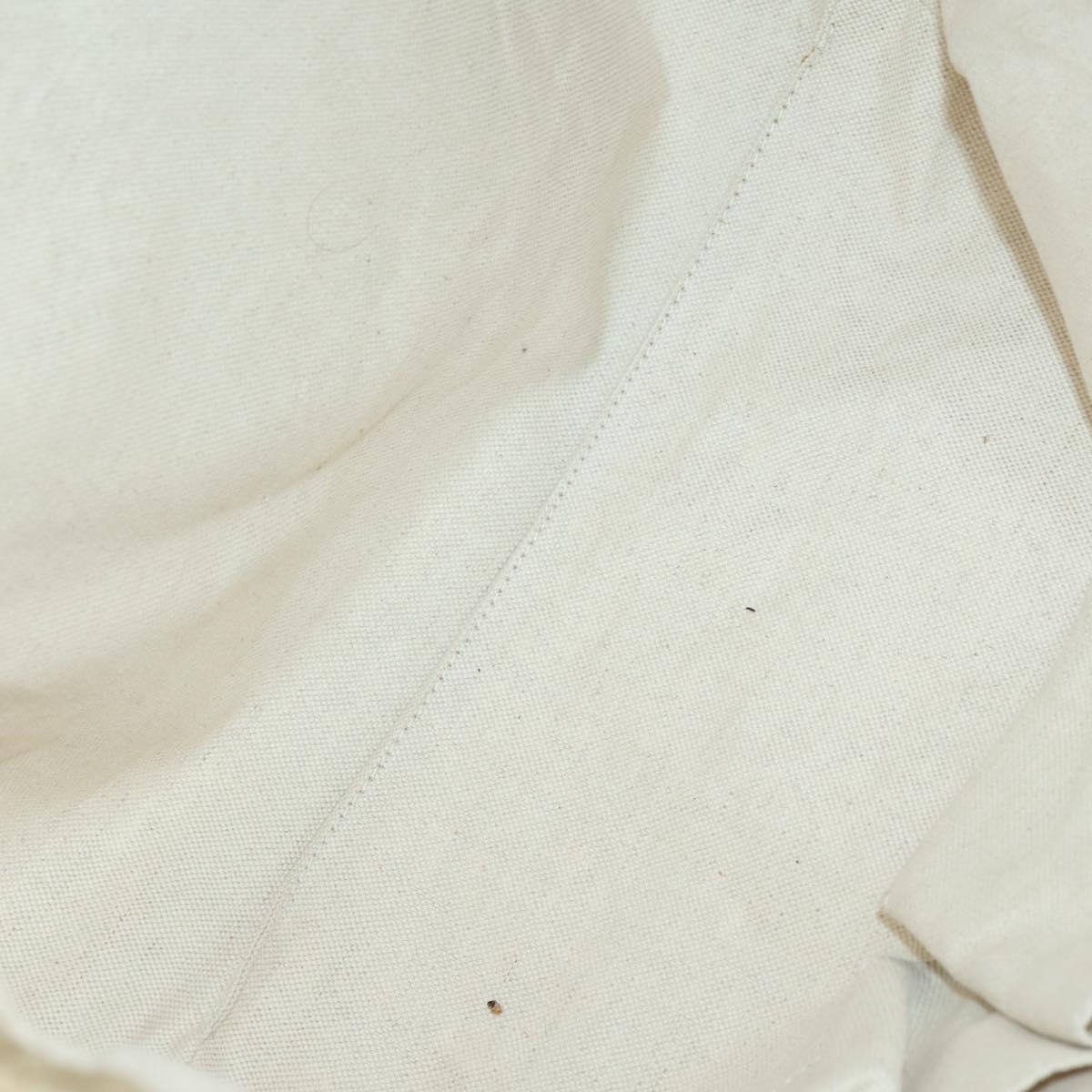 GUCCI GG Canvas Tote Bag Nylon Leather 2 Set Beige Auth 148483