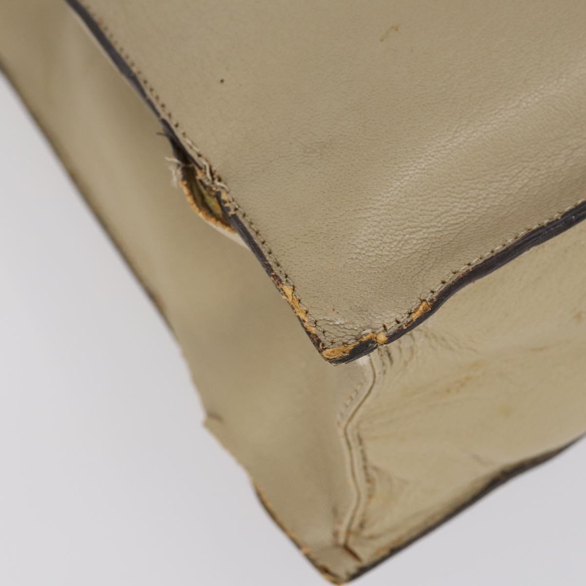 GUCCI GG Canvas Tote Bag Nylon Leather 2 Set Beige Auth 148483