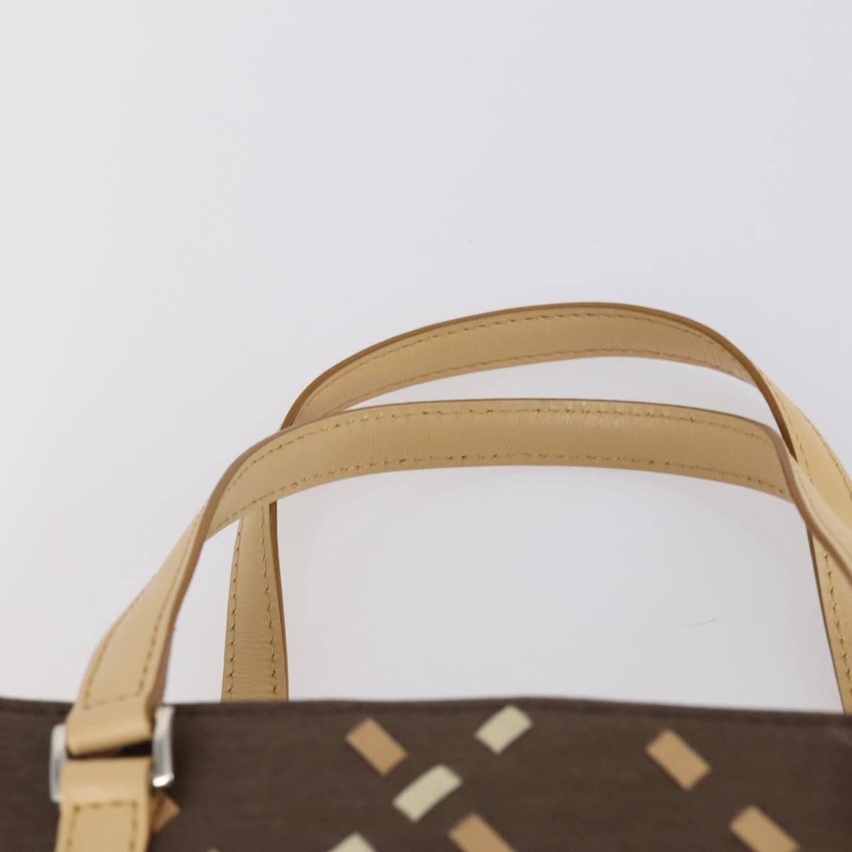 BURBERRY Nova Check Shoulder Bag Nylon Canvas 4 Set Beige Brown black Auth 148484