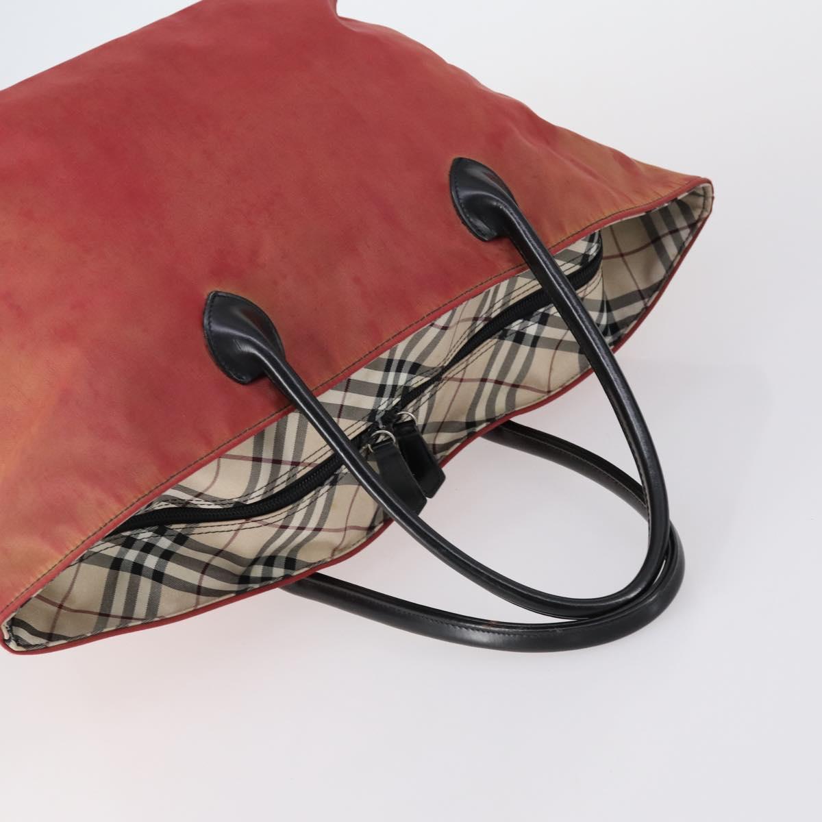 BURBERRY Nova Check Shoulder Bag Nylon Canvas 4 Set Beige Brown black Auth 148484