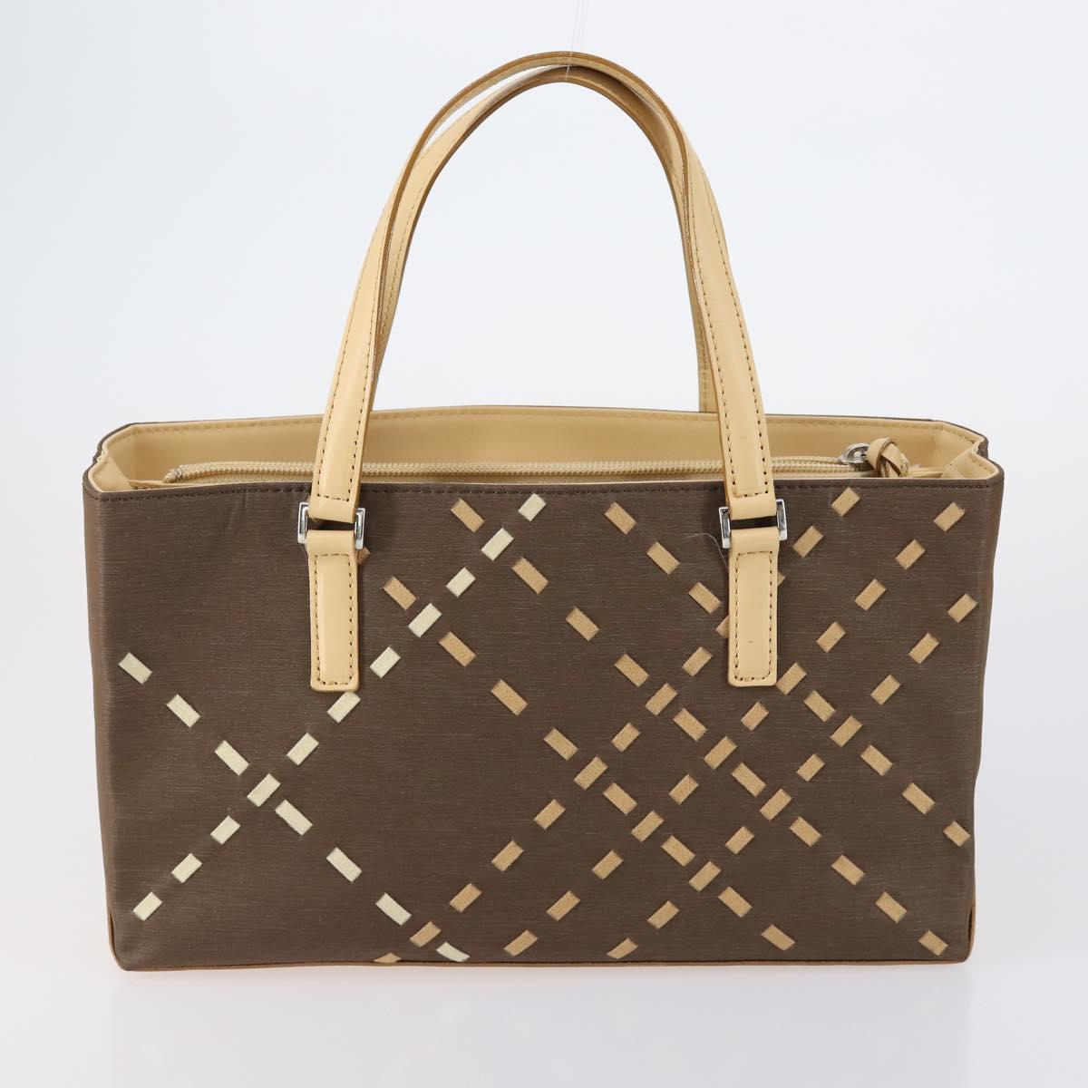 BURBERRY Nova Check Shoulder Bag Nylon Canvas 4 Set Beige Brown black Auth 148484