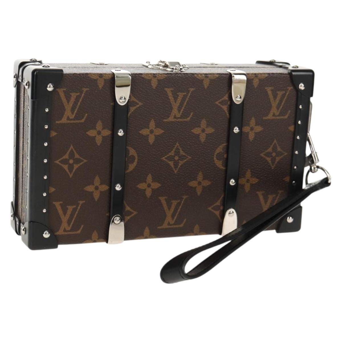 LOUIS VUITTON Monogram Macassar Wallet Trunk Long Wallet M20250 LV Auth 148520M