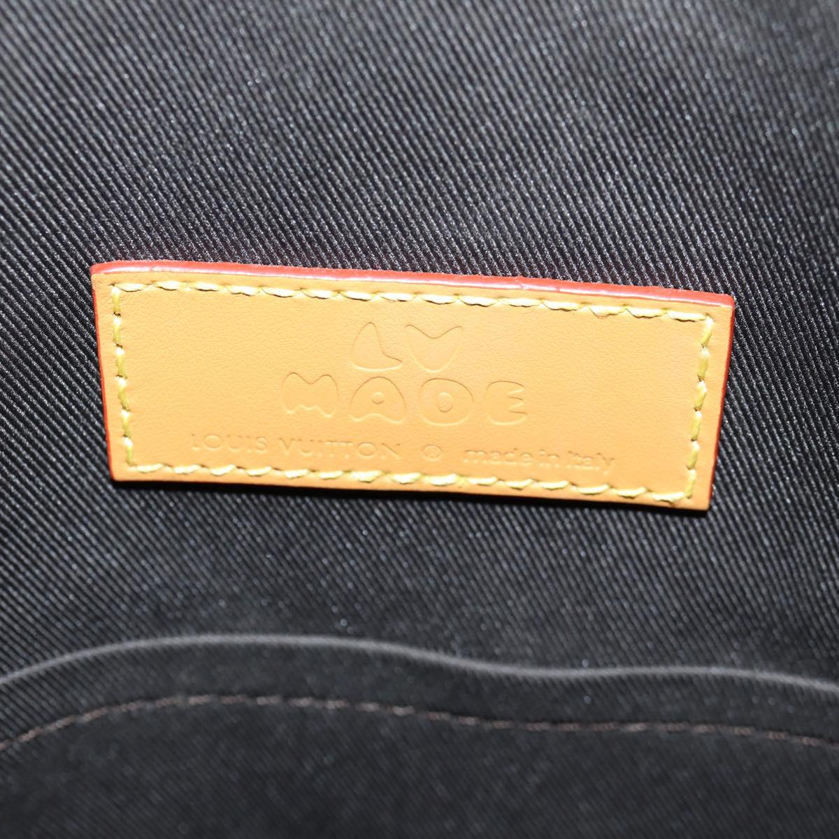 LOUIS VUITTON Eclipse Stripe LVxNIGO Randonnee Messenger Bag M45968 Auth 148521M