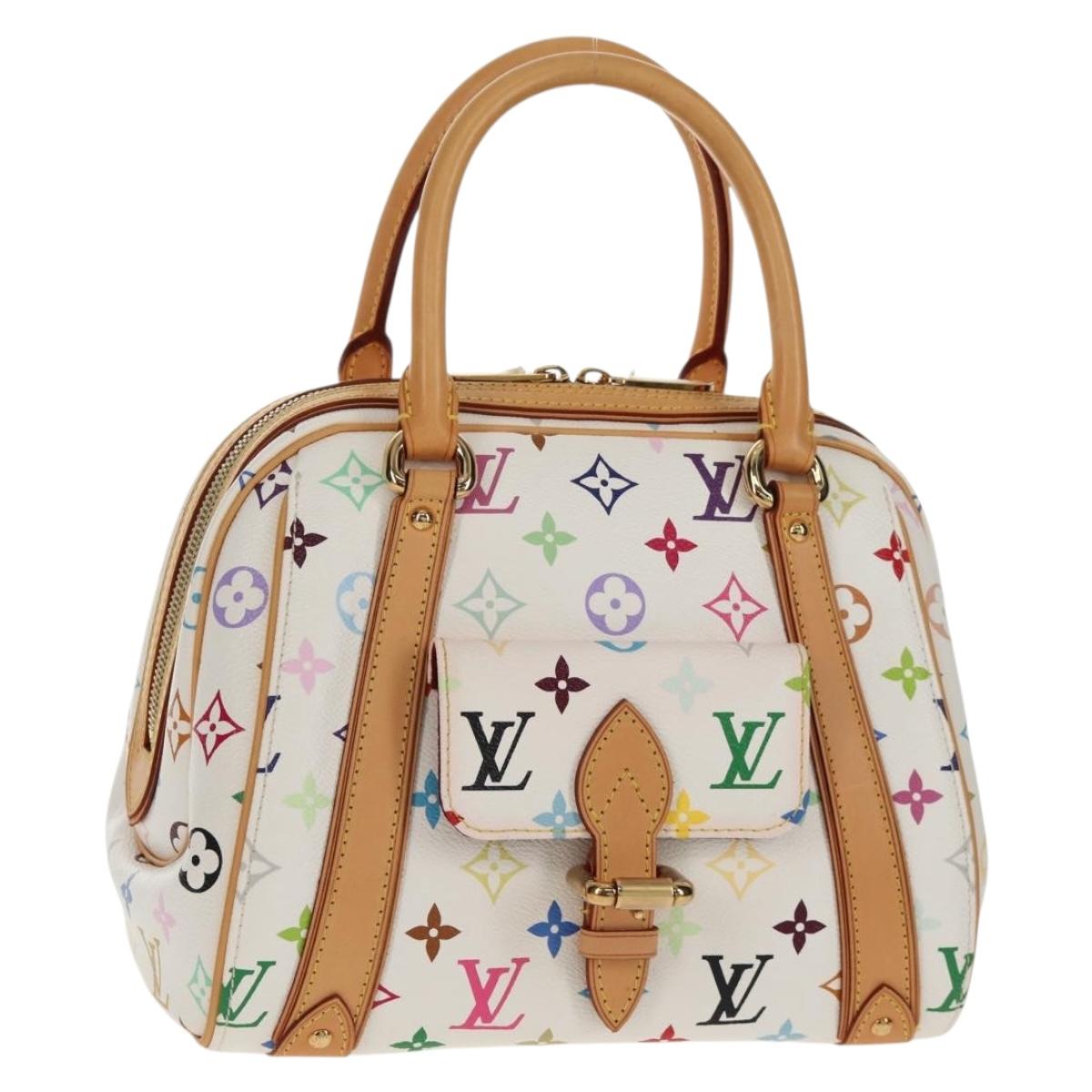 LOUIS VUITTON Monogram Multicolor Priscilla Hand Bag White M40096 Auth 148523SAM