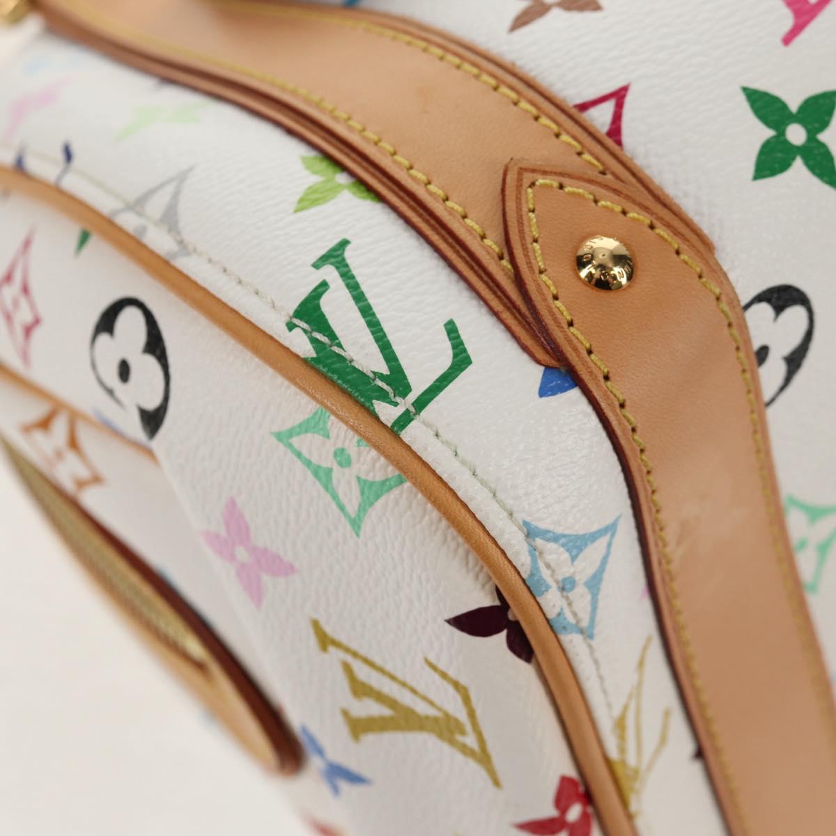 LOUIS VUITTON Monogram Multicolor Priscilla Hand Bag White M40096 Auth 148523SAM
