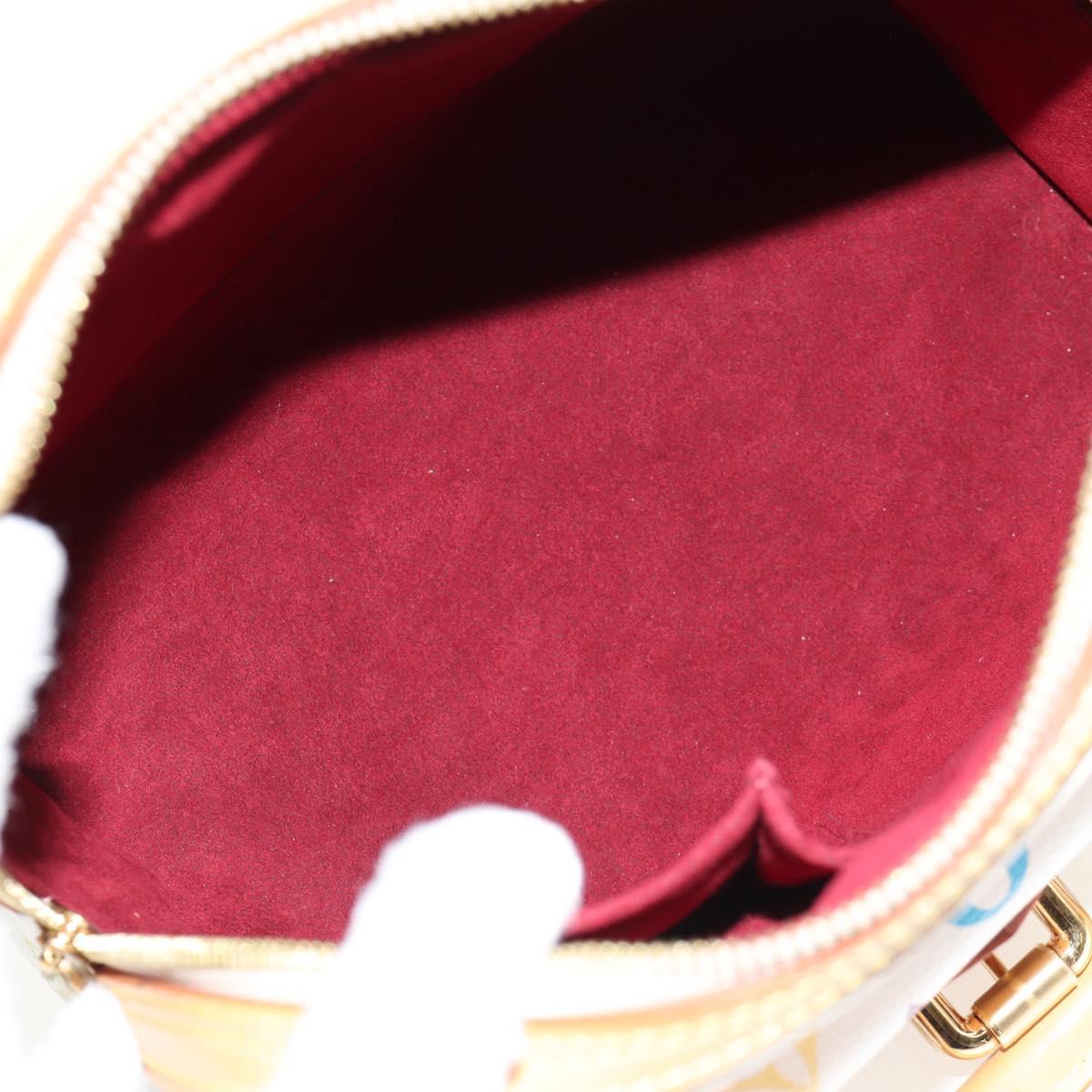 LOUIS VUITTON Monogram Multicolor Priscilla Hand Bag White M40096 Auth 148523M