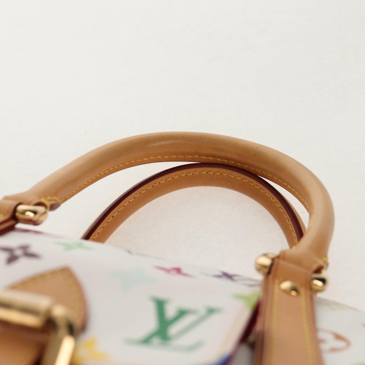 LOUIS VUITTON Monogram Multicolor Priscilla Hand Bag White M40096 Auth 148523M