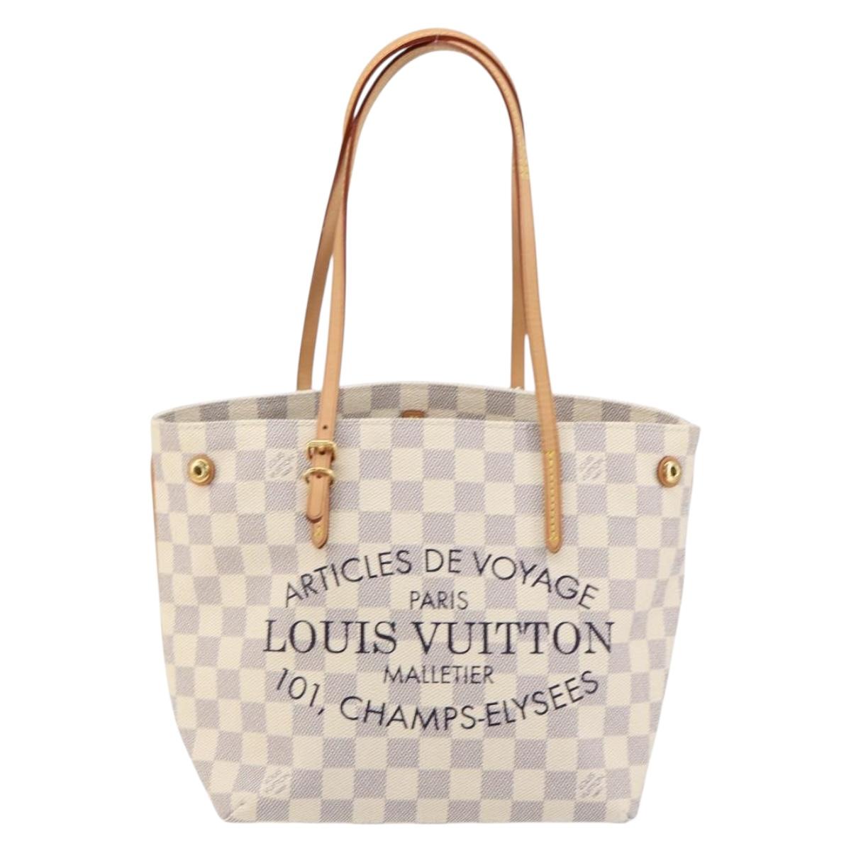 LOUIS VUITTON Damier Azur Cabas PM Tote Bag N41376 LV Auth 148525V