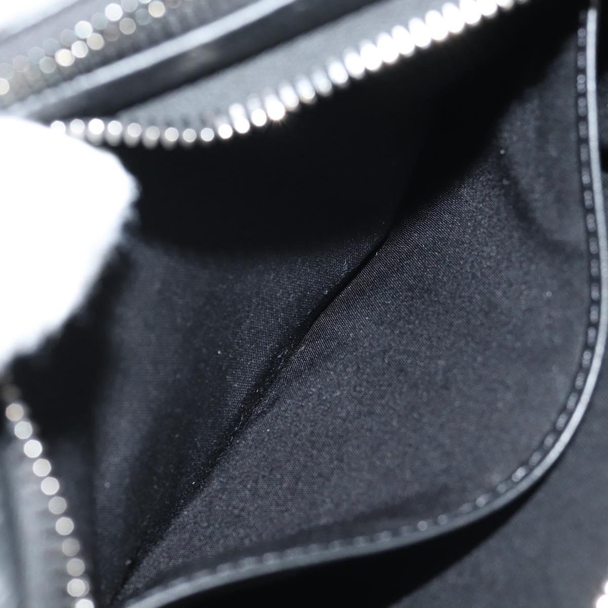 Christian Dior Trotter Canvas Oblique Shoulder Bag Navy Silver Auth 148526M