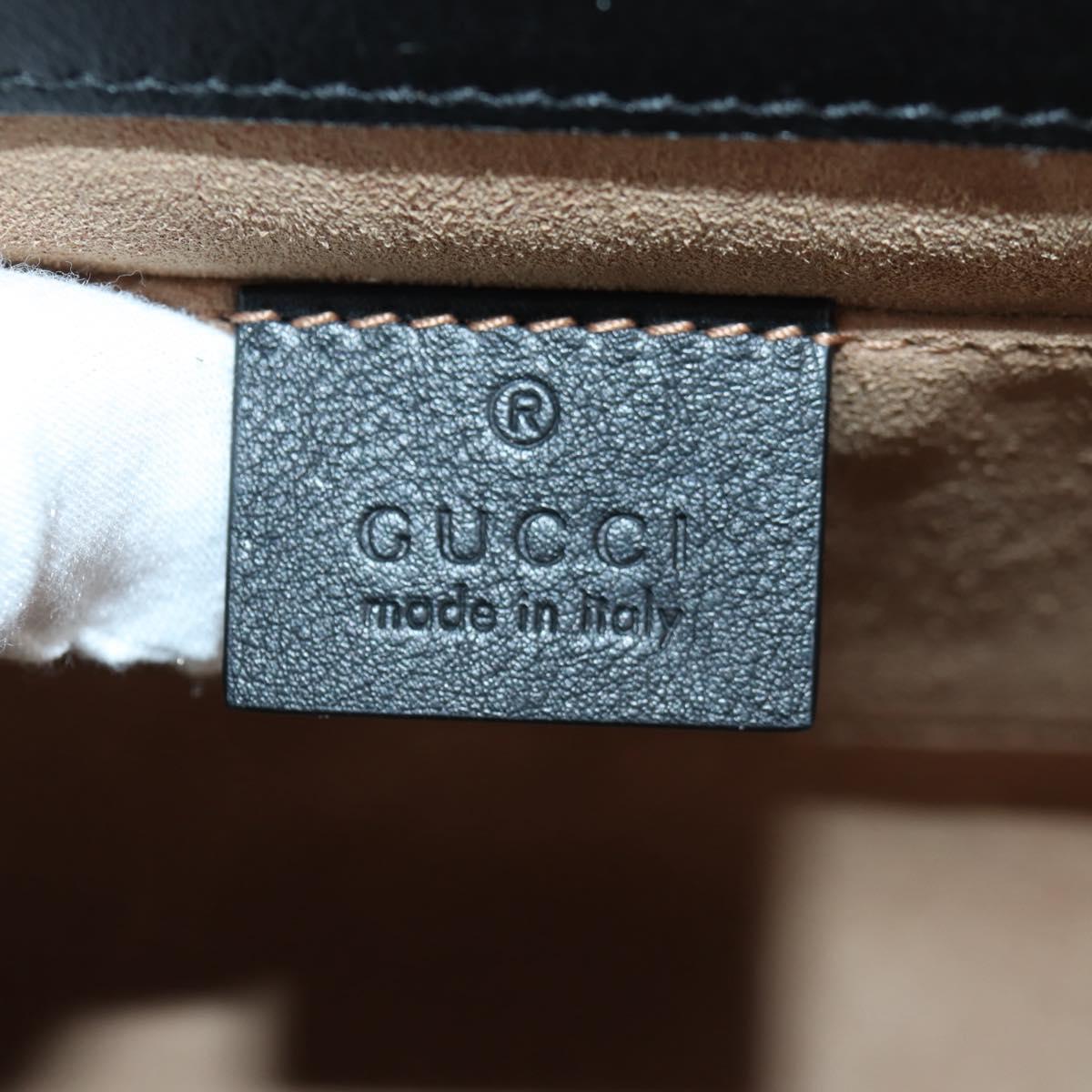 GUCCI GG Supreme Chain Shoulder Bag PVC Beige Gold 409487 Auth 148528M