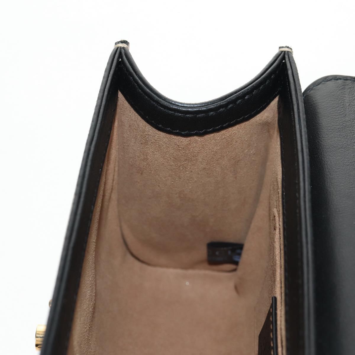 GUCCI GG Supreme Chain Shoulder Bag PVC Beige Gold 409487 Auth 148528M