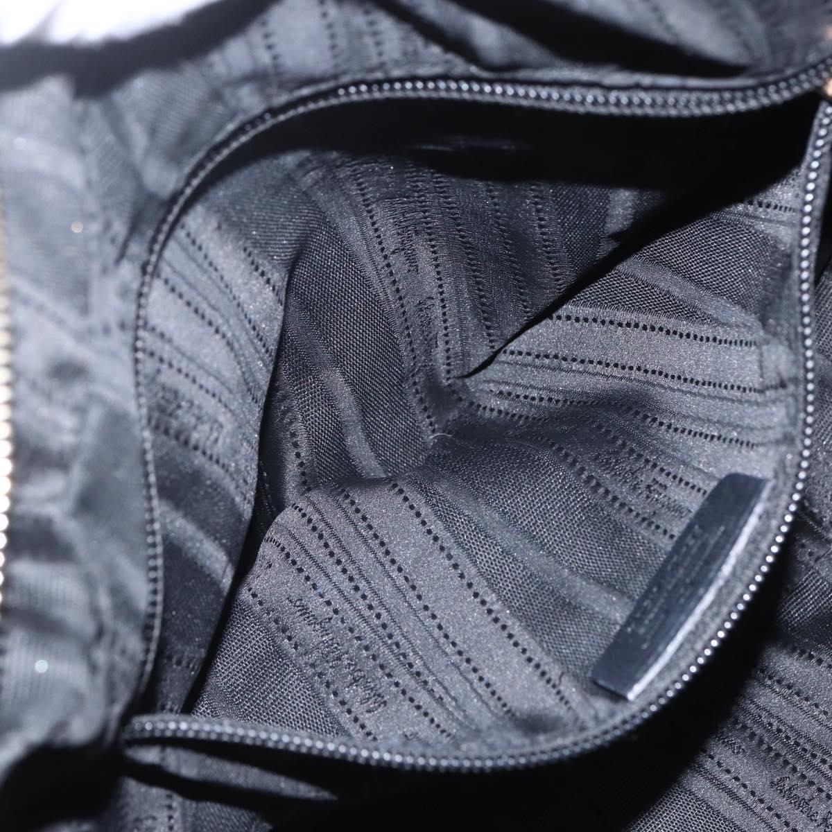 Salvatore Ferragamo Semi Shoulder Bag Leather Black Gold Auth 148535V