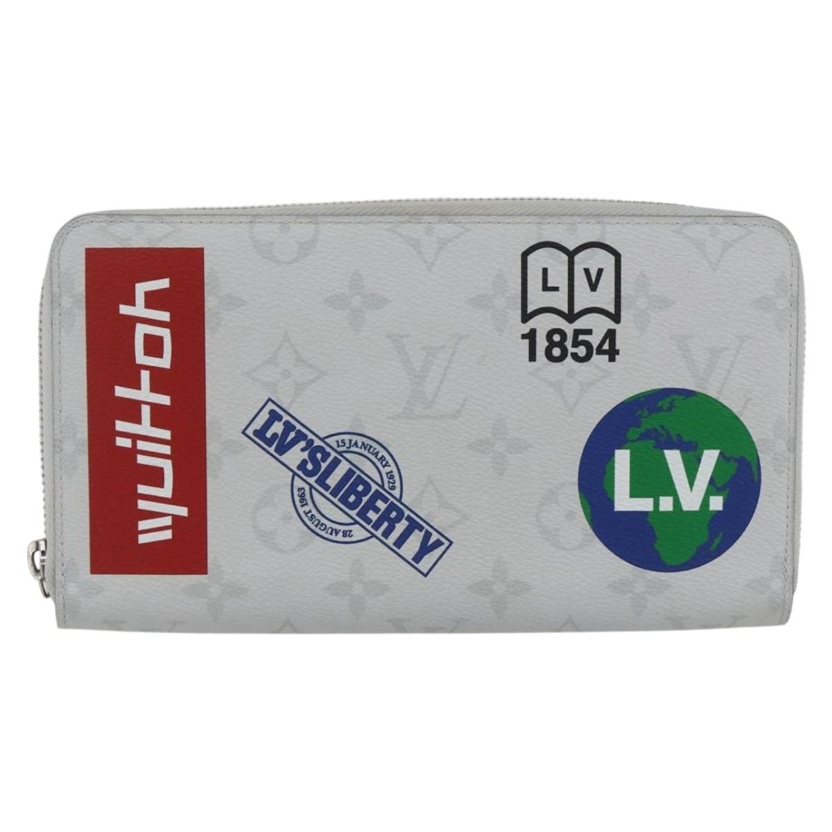LOUIS VUITTON Monogram Logo Story Zippy Organizer Wallet M67824 LV Auth 148549SAM