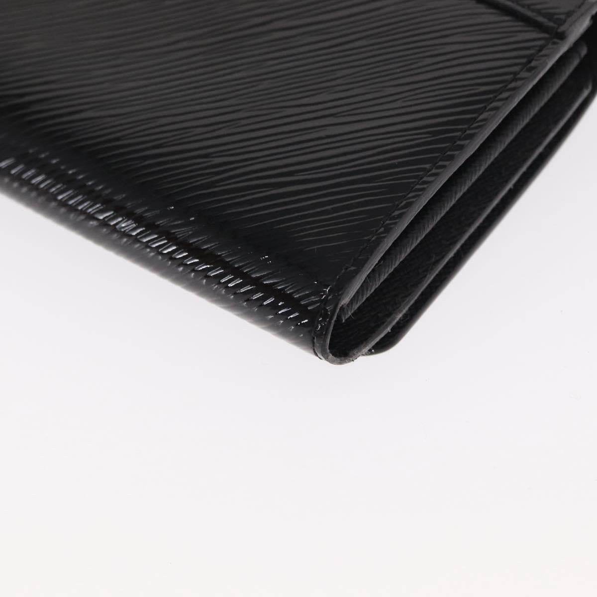 LOUIS VUITTON Epi Portefeuille Twist Wallet Black LV Auth 148555V