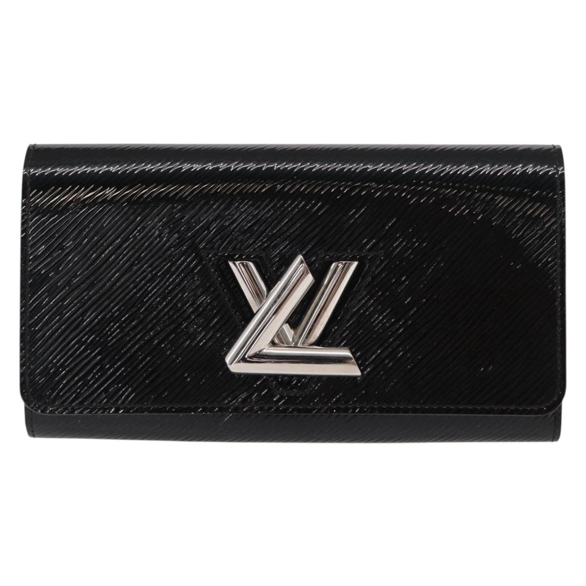 LOUIS VUITTON Epi Portefeuille Twist Wallet Black LV Auth 148555V