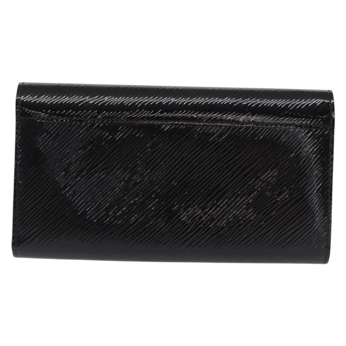 LOUIS VUITTON Epi Portefeuille Twist Wallet Black LV Auth 148555V