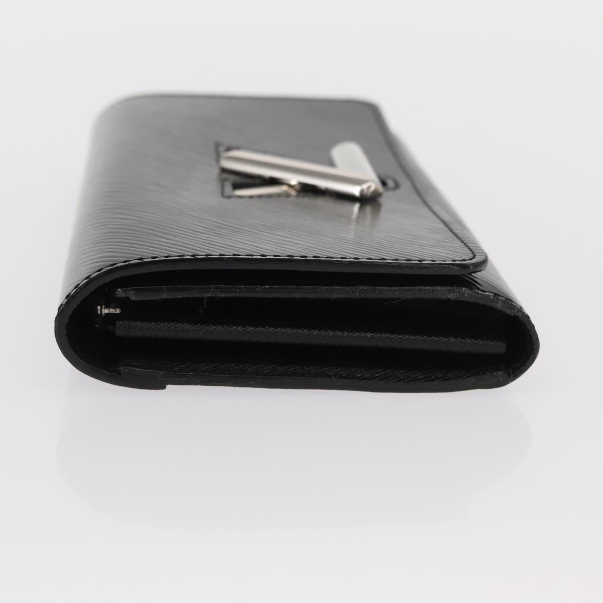 LOUIS VUITTON Epi Portefeuille Twist Wallet Black LV Auth 148555V