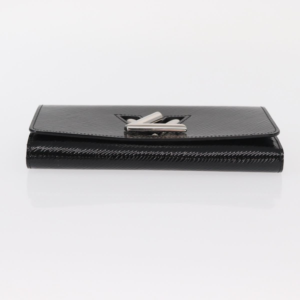 LOUIS VUITTON Epi Portefeuille Twist Wallet Black LV Auth 148555V