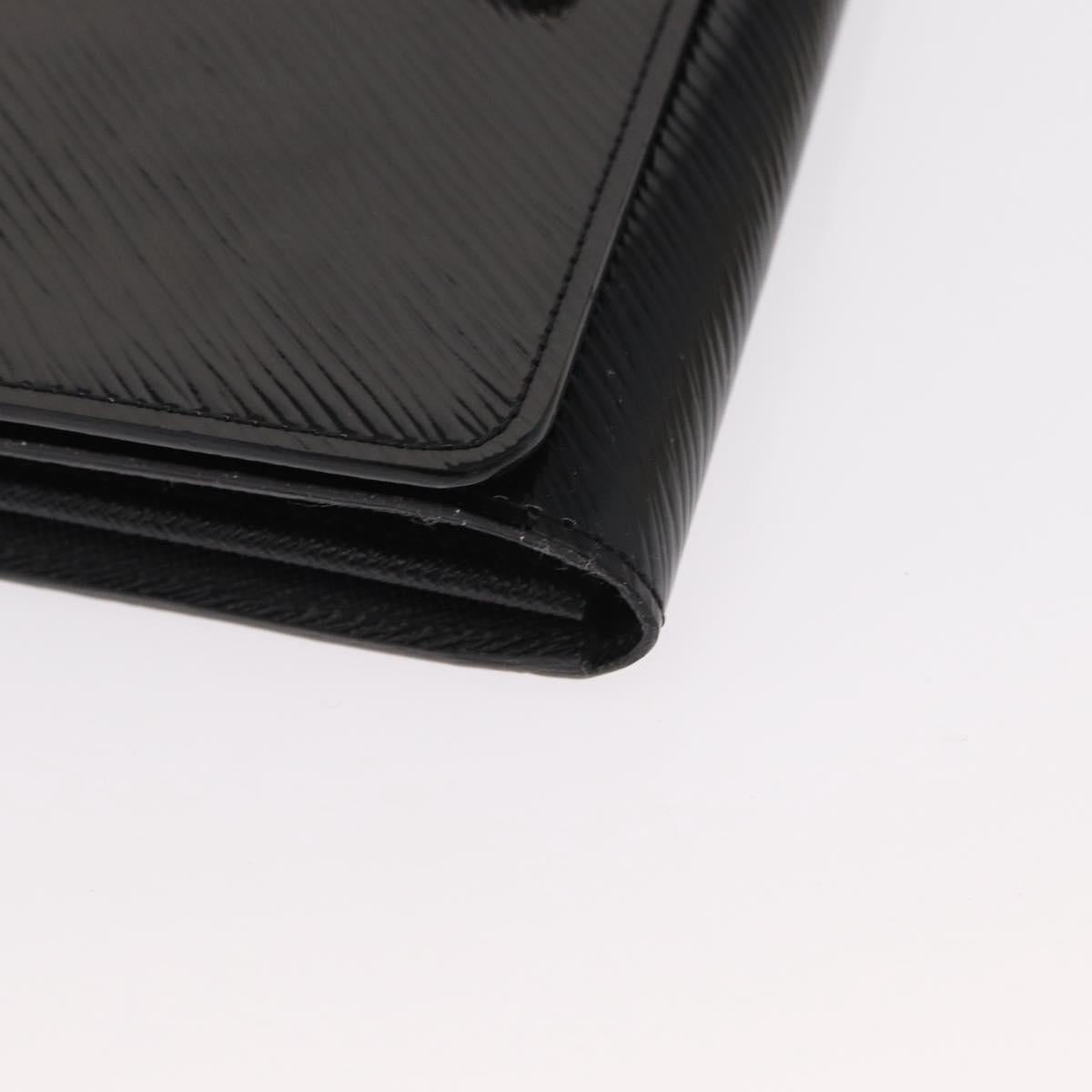 LOUIS VUITTON Epi Portefeuille Twist Wallet Black LV Auth 148555V