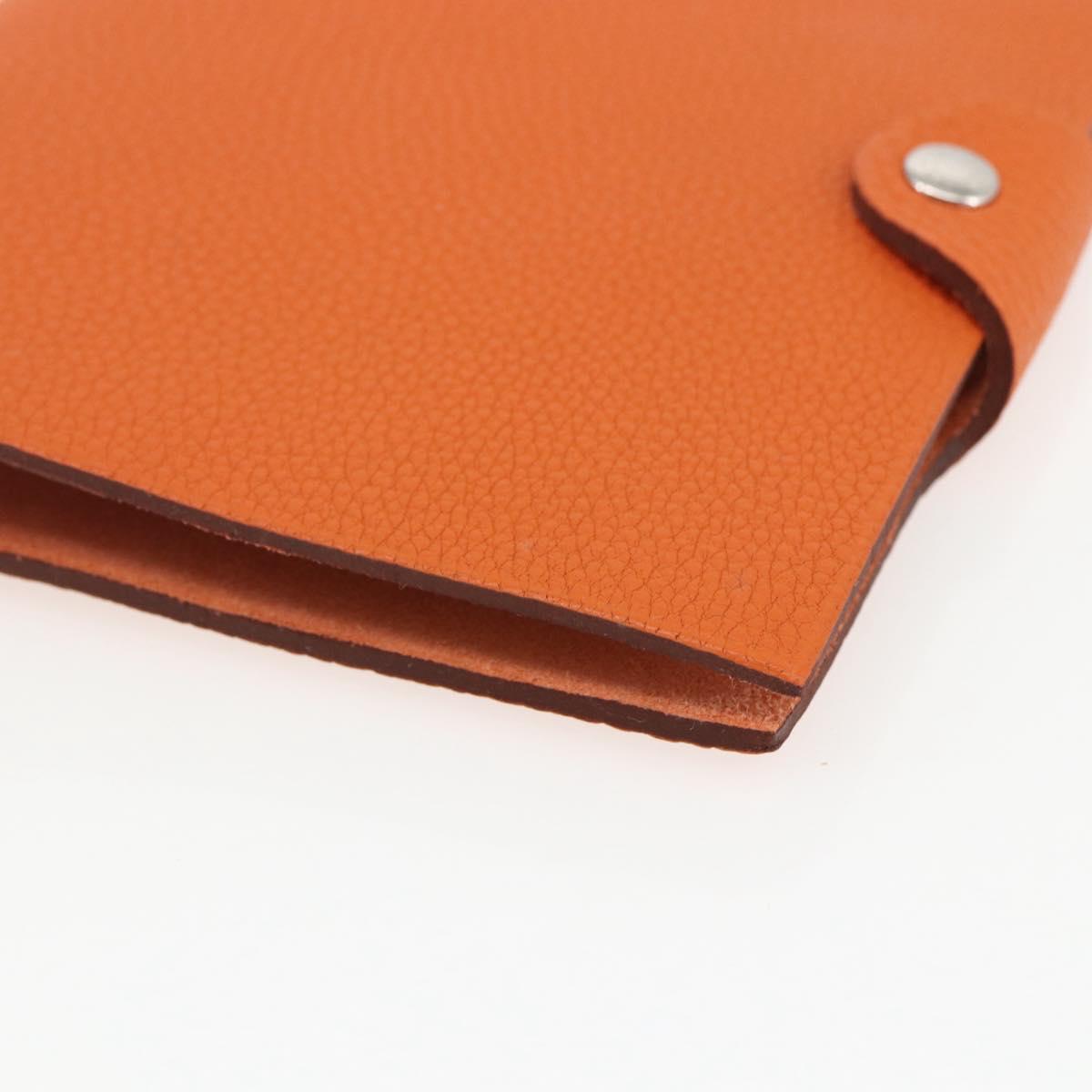 HERMES Note Planner Leather Orange Auth 148559M