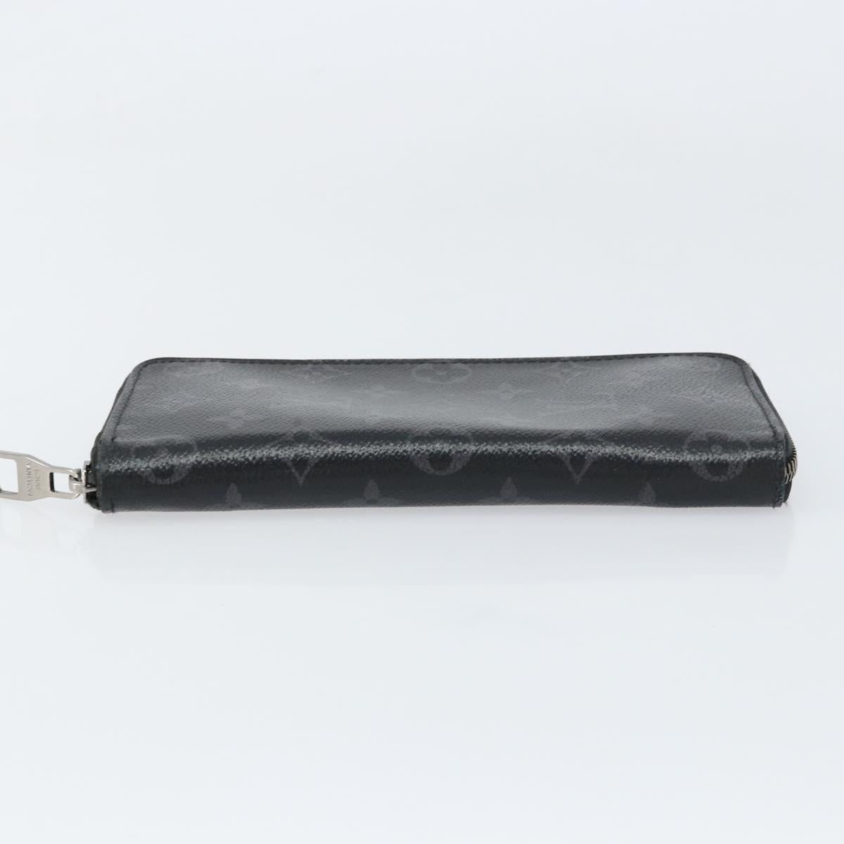 LOUIS VUITTON Monogram Eclipse Zippy Wallet Vertical Wallet M62295 Auth 148576