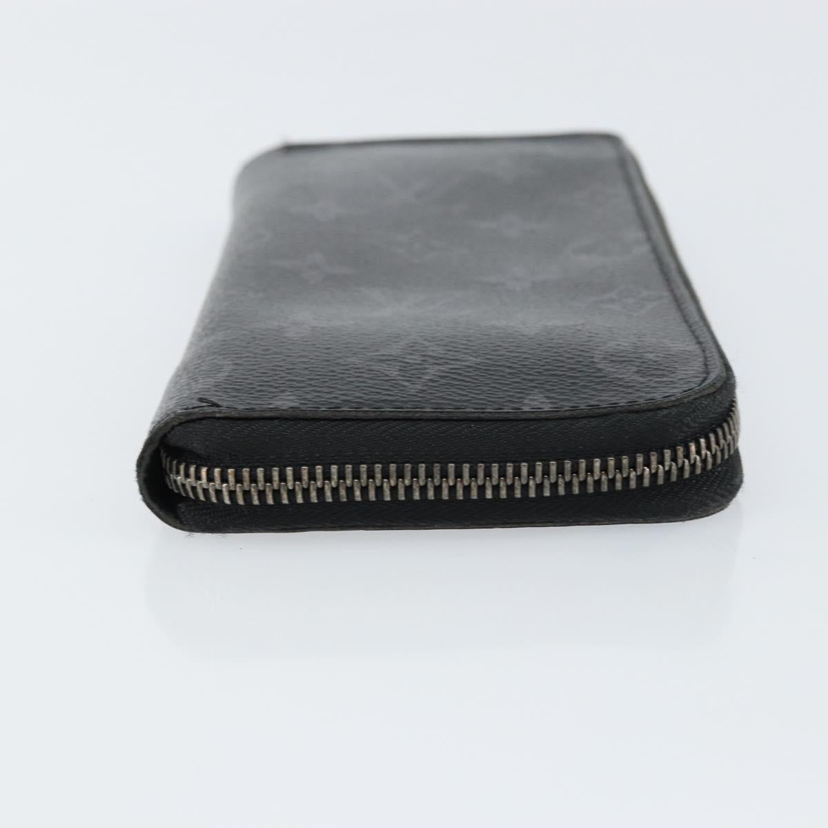 LOUIS VUITTON Monogram Eclipse Zippy Wallet Vertical Wallet M62295 Auth 148576