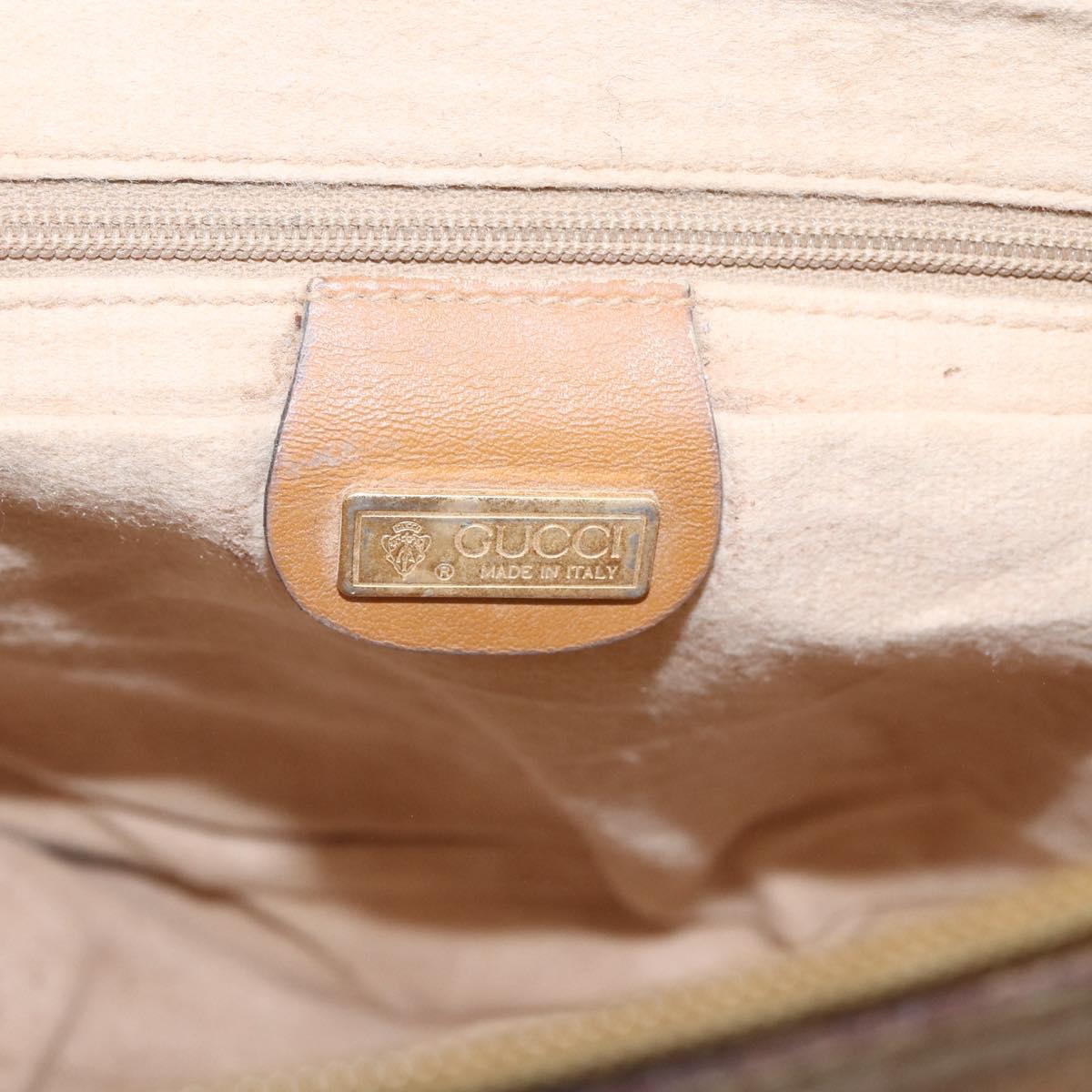 GUCCI Micro GG Supreme Web Sherry Line Bag PVC Beige 001 58 0918 Auth 148581