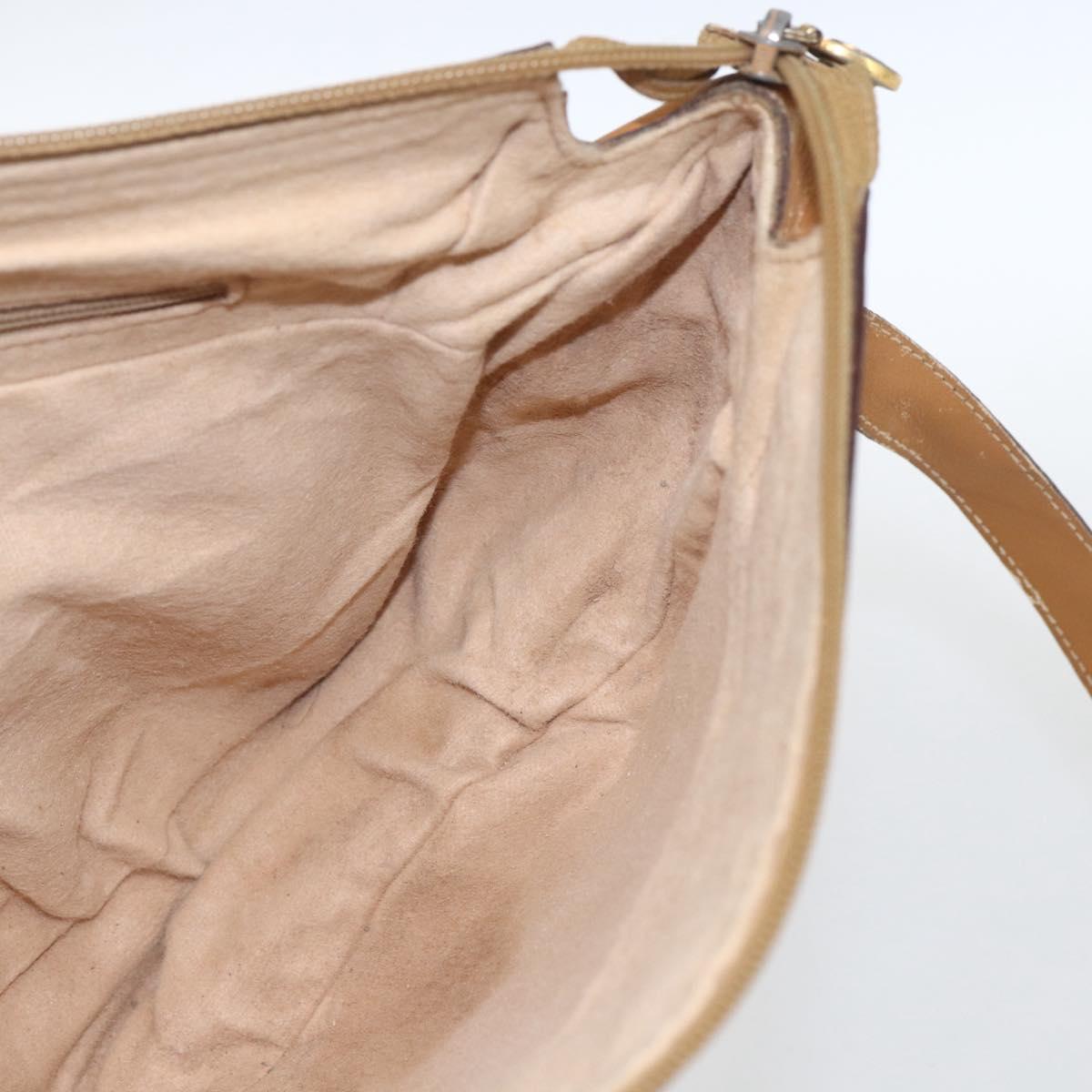 GUCCI Micro GG Supreme Web Sherry Line Bag PVC Beige 001 58 0918 Auth 148581