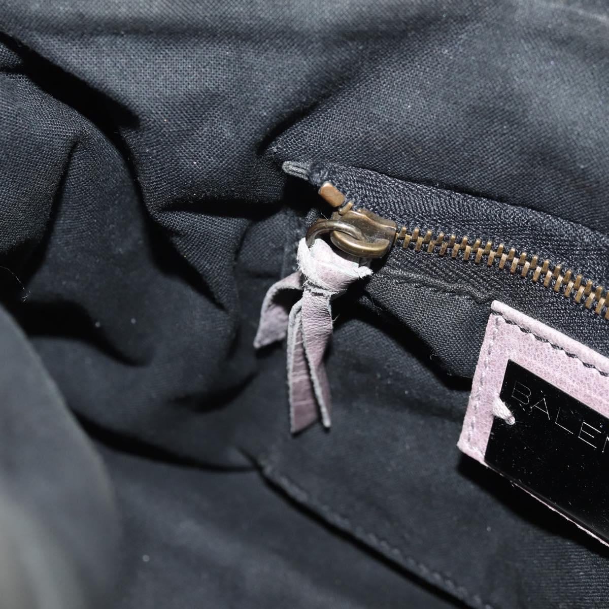 BALENCIAGA The City Hand Bag Leather 2way Purple 103208 Auth 148620V