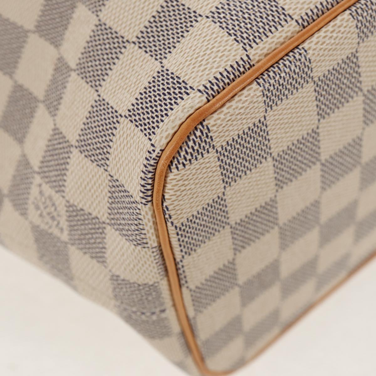 LOUIS VUITTON Damier Azur Saleya PM Tote Bag N51186 LV Auth 148622SAV