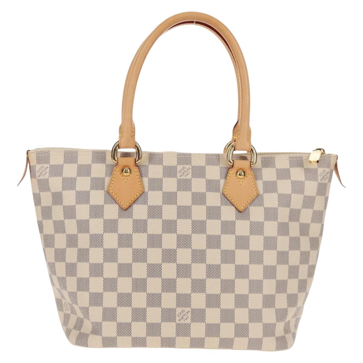 LOUIS VUITTON Damier Azur Saleya PM Tote Bag N51186 LV Auth 148622SAV