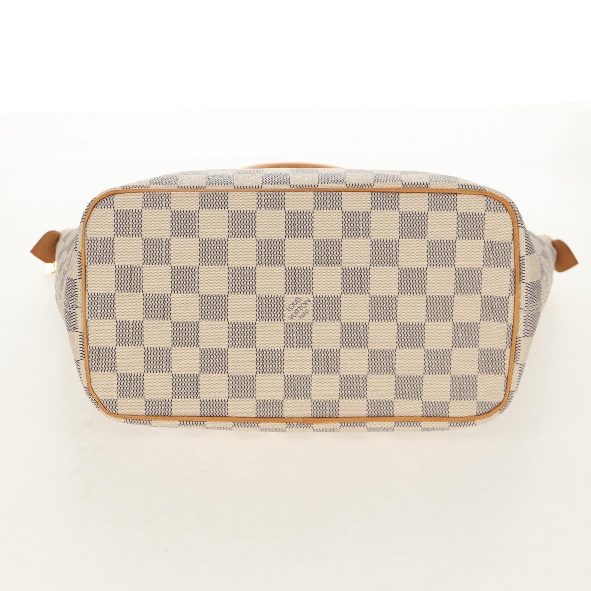 LOUIS VUITTON Damier Azur Saleya PM Tote Bag N51186 LV Auth 148622SAV