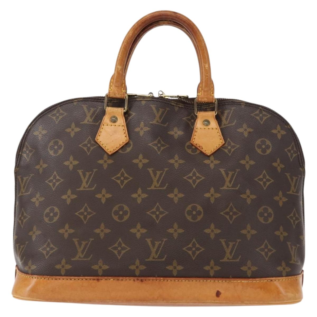 LOUIS VUITTON Monogram Alma Hand Bag M51130 LV Auth 148628