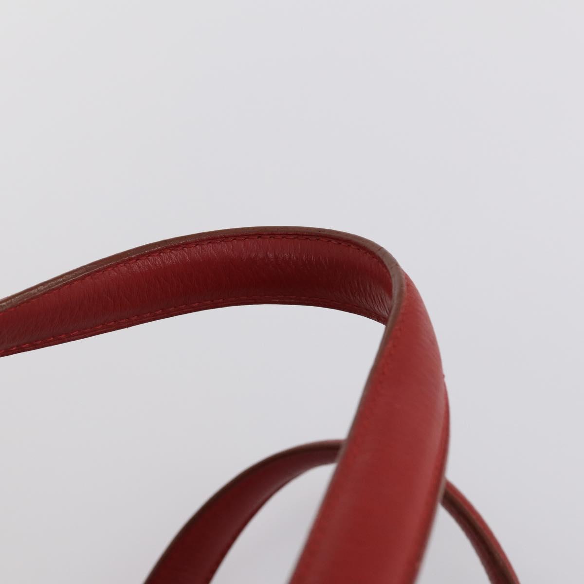 HERMES Victoria 50 Boston Bag Canvas Beige Gold Auth 148631