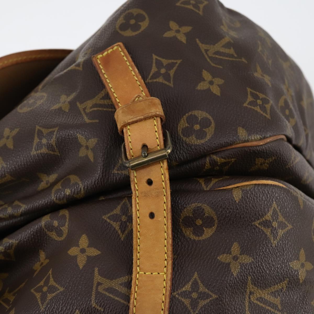 LOUIS VUITTON Monogram Saumur 35 Shoulder Bag M42254 LV Auth 148638