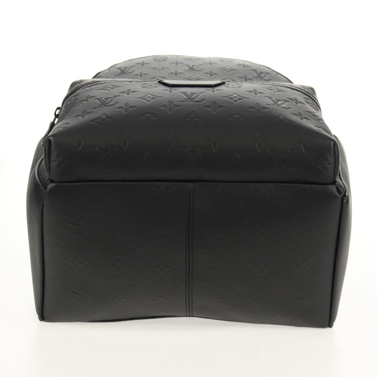 LOUIS VUITTON Monogram Shadow Discovery Backpack PM Black M46553 Auth 148639SM