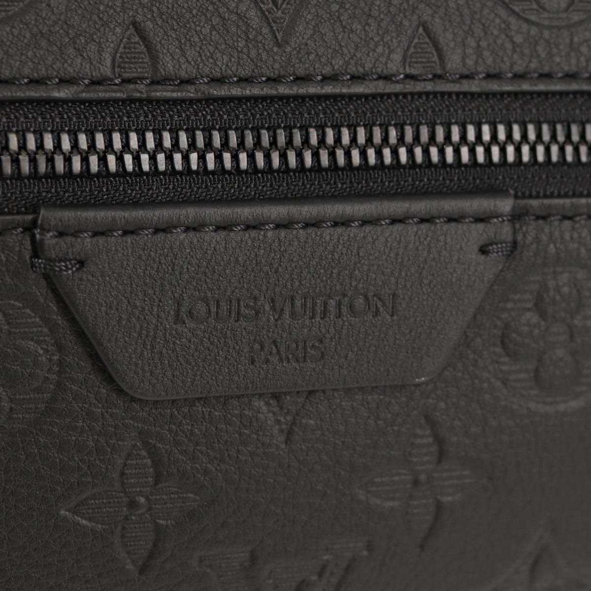 LOUIS VUITTON Monogram Shadow Discovery Backpack PM Black M46553 Auth 148639SM