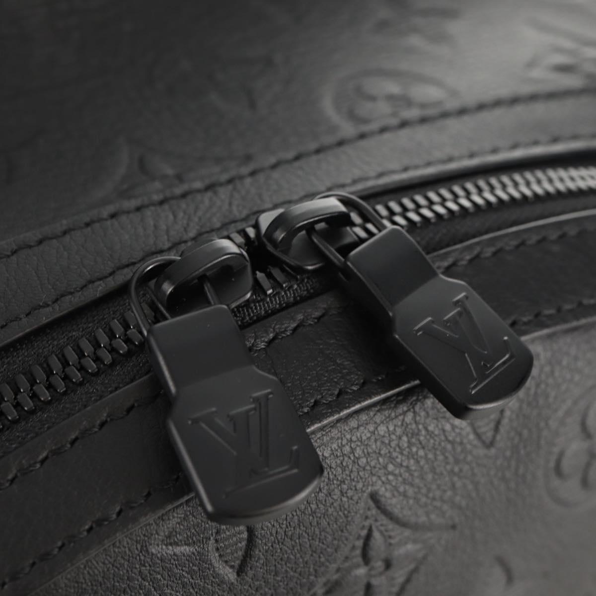 LOUIS VUITTON Monogram Shadow Discovery Backpack PM Black M46553 Auth 148639SM