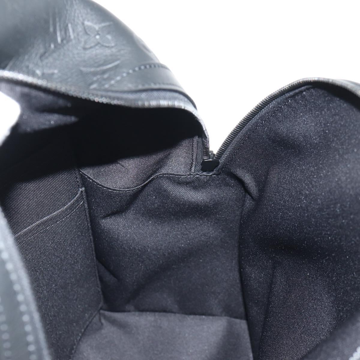 LOUIS VUITTON Monogram Shadow Discovery Backpack PM Black M46553 Auth 148639SM