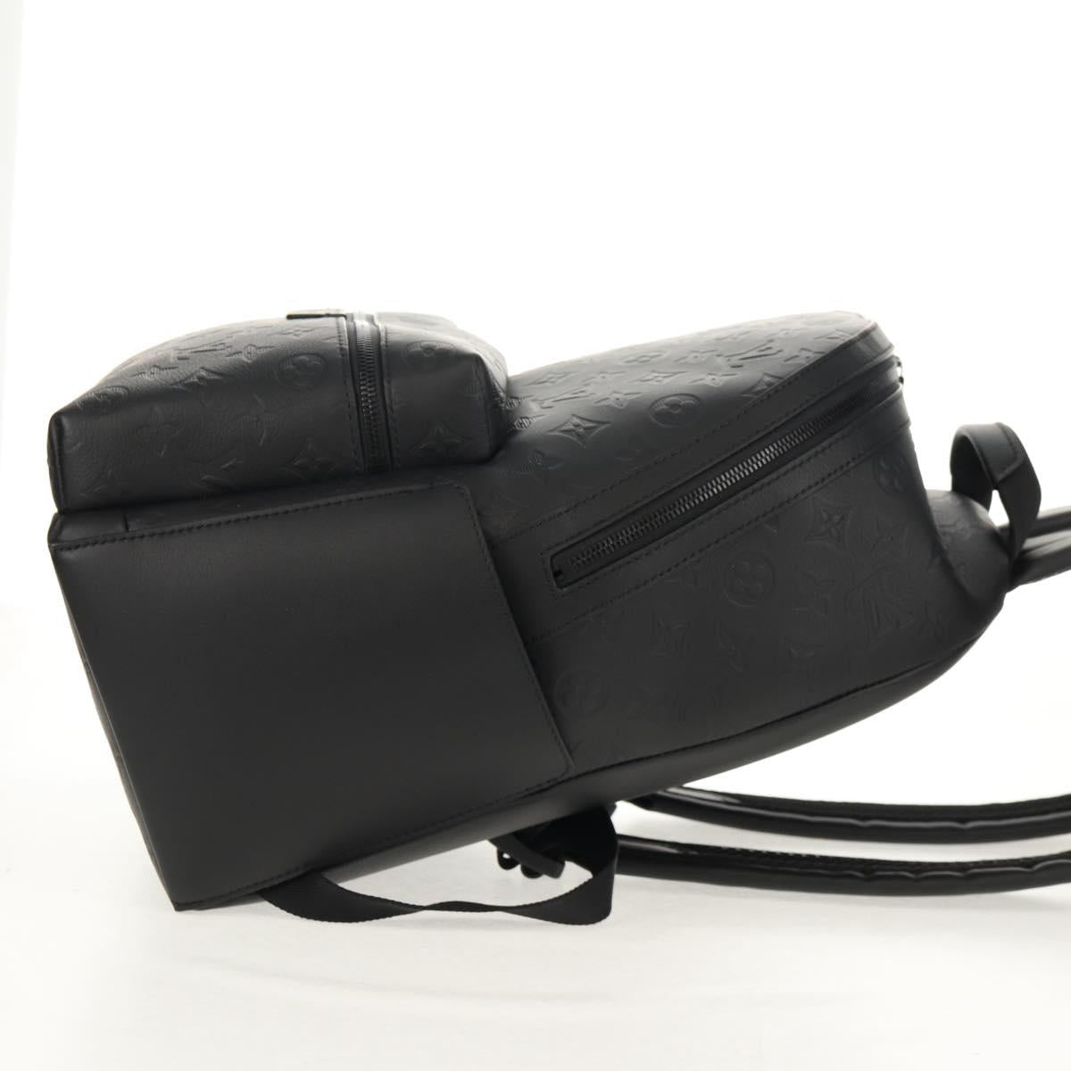 LOUIS VUITTON Monogram Shadow Discovery Backpack PM Black M46553 Auth 148639SM