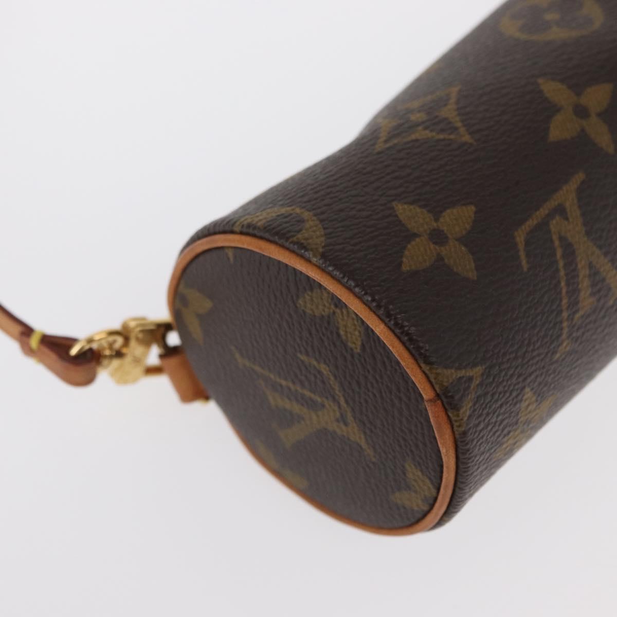 LOUIS VUITTON Monogram Papillon Pouch LV Auth 148641