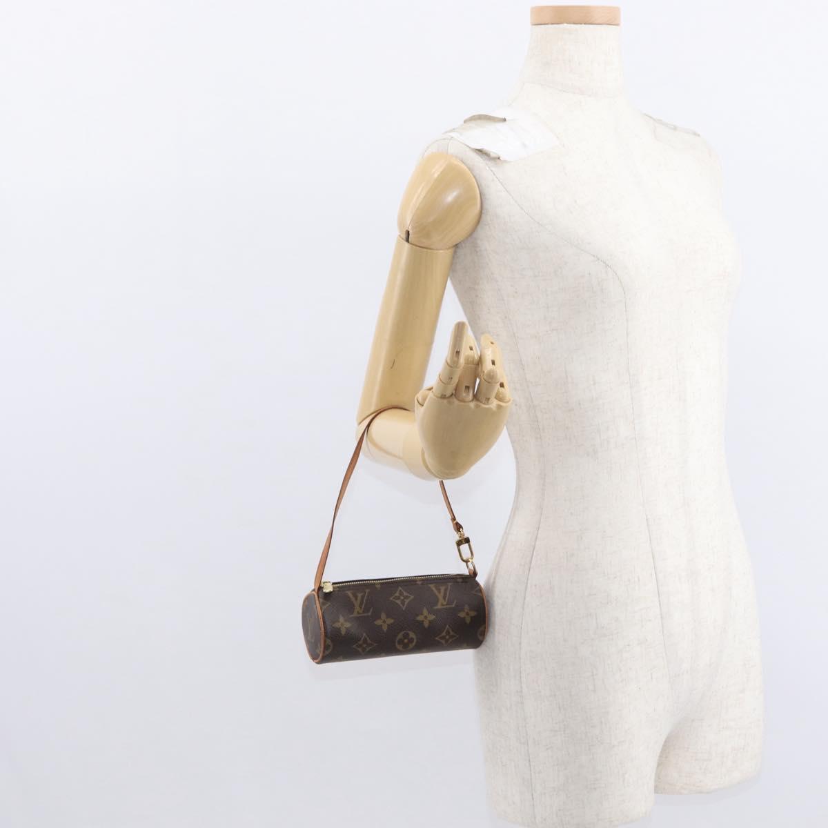 LOUIS VUITTON Monogram Papillon Pouch LV Auth 148641